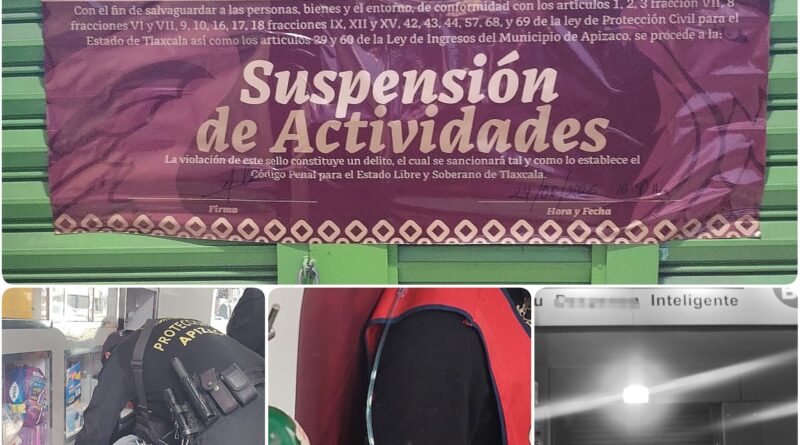 Suspenden actividades de un 3B en Apizaco